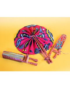 Ankara Folding Fan | Set of 2|  USA Free Shipping 