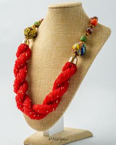 Krobo Beads from Ghana | Red