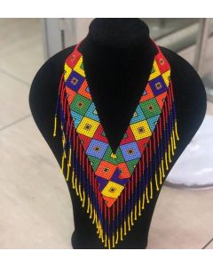 Zulu Beaded V-Necklace